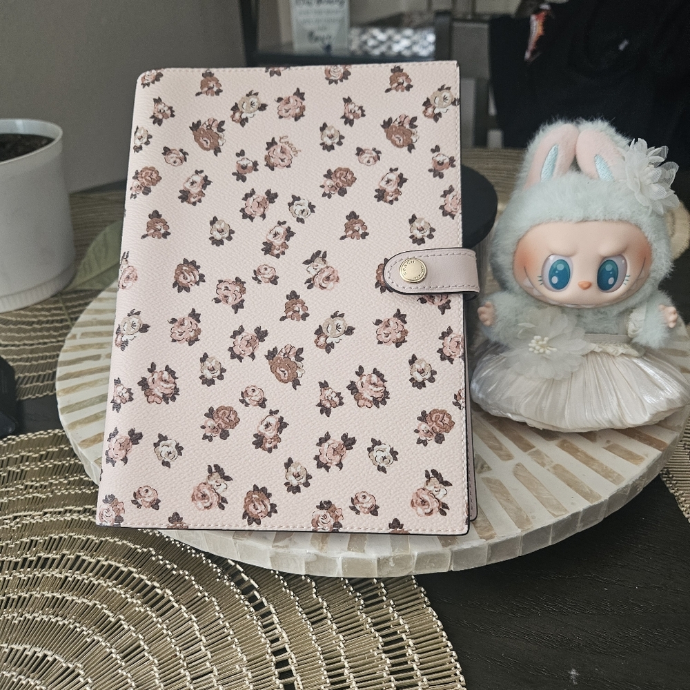 Coach Floral Print Notebook